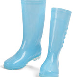 Tall Rain Boots Non Slip Waterproof Rain Shoes PVC Transparent Rain Footwear with Plush Cotton V1294-YM0716-3117220132820