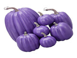 7pcs Simulated Pumpkin Glossy Paint Lightweight Creative Reusable Foam Pumpkin for Decoration Prop V1294-YM0901-3115240060513