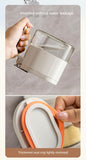 2 Piece Stylish Airtight Herb Jars with Spoon in Lid for Sugar & Salt V1258-DP02-BOL-199