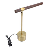 Wood Grain LED Desk with Plug Adjustable Light Head Modern Simple Foldable LED Reading Table V1294-YM0901-3119240051611