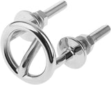 Marine Stainless Steel Transom Mount Ski Tow Hook Water Eye Hitch for Boats 2-1/2" Ring Boat V1259-DP01-A-1393