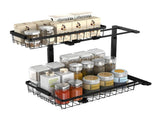 Under Sink Organizer and Storage Rack 1 Pack Height Adjustable Pull Cabinet Organizer with Slide V1294-YM0901-H48551B