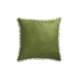 Vintage Design Homewares Olive French Linen Filled Cushion Square - 55cm x 55cm V442-HIN-CUSHION-FRENCHLINEN-OLIVE-SQ