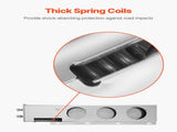 Stainless Steel Mud Flap Hangers with Light Cutouts, 2-1/2" Bolt Spacing, Spring Loaded V952-BKCDNBDJ212IW6KL0001V0