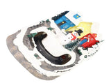 Xmas Music Box Resin Rotating Light Up Train Musical Box Tabletop Ornament for Holiday Home Decor V1294-YM0901-240626FB08-2