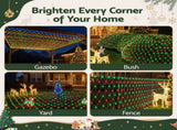 Jingle Jollys Christmas Lights 6x4m Christmas Net Lights 1000LED Red Green Festive Lighting XMAS-NE1000-4X6-RG