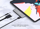 mbeat Elite Mini 4-In-1 USB-C Mobile Hub for iPad Pro, USB-C Tablet and Laptop V186-MB-UCD-P6