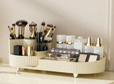 Makeup Storage Organizer Large Capacity Perforation Free Rotatable Partition Cosmetic Storage Box V1294-YM0703-3117230105511