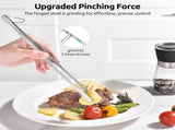 600F Heat Resistant 9in Silicone Tongs with Non Stick Rubber Tips and 10" Kitchen V1258-DP02-C-384