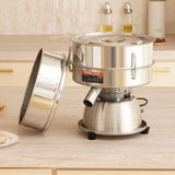 Automatic Electric Vibrating Sieve, Stainless Steel Sifter Shaker Machine with 1060 Mesh, 45W V952-ZDZSJTM10M60GWWVIV3