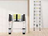 Traderight Multipurpose Ladder Telescopic 2.6M Silver 2.6 Meter HW0076-2.6M