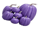 7pcs Simulated Pumpkin Glossy Paint Lightweight Creative Reusable Foam Pumpkin for Decoration Prop V1294-YM0901-3115240060513