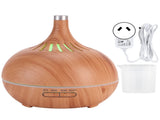 400ml Aroma Diffuser WIFI Control Wood Grain Aromatherapy Humidifier Colorful Night Light 100-240VAU V1294-YM0721-3113210018014