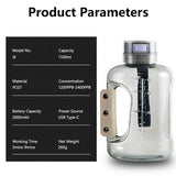 Random Color Hydrogen Water Bottle 1.5L Hydrogen Rich Portable Rich Hydrogen Water Generator V201-RHD1500WH8AU