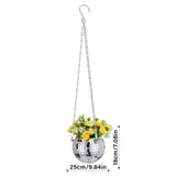 2PCS Disco Ball Planter Large Capacity Multifunctional Hanging Disco Ball Flower Pot for Gardens V1294-YM0901-210513SH0336