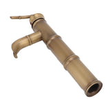 All Copper Antique Faucet 3 Sections Bamboo Joint Single Hole Basin Tap Bevel Mouth Toilet Cold Hot V1294-YM0626-3112220094011