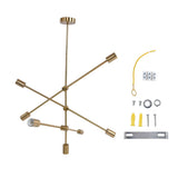 Pendant Light 6 Lights Geometric Style Unique Design Stable Firm Highly Durable Hanging Light V1294-YM0714-3119210295811