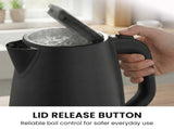Pronti Silver Noir Collection 1.7L Electric Kettle KTL-1711-GST-BK
