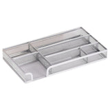 Desk Drawer Organizer, Small Metal Mesh Drawer Organizer Tray, Office Pencil Drawer Organizer V1369-AZ3-W-14498