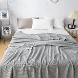 Cotton Waffle Blanket - Air Conditioning Blanket/Throw/Summer Quilt, 200*230cm,Gray V888-ELOSUNG15963