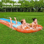 Bestway Water Slide Kids Slip 488cm Dual Slides Inflatable Splash Pad BW-SLIDE-D-52328