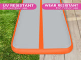 Powertrain Airtrack 20cm Thick 3m x 1m Inflatable Gymnastics Tumbling Mat Air Track - Orange IFM-HL-301-ORG