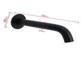 Matt Black Round Basin Faucet Bubble Water Outlet Stainless Steel Bath Tub Spout V1233-SP903BL