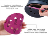 140Pcs 5 Inch Wet Dry Sanding Discs, Hook and Loop Sandpaper 8 Holes Orbital Sandpaper for Orbital V1370-AZ4-10077
