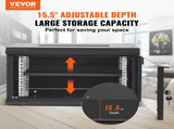 6U Wall Mount Network Server Cabinet, 15.5'' Deep, Server Rack Cabinet Enclosure, 200 lbs Max. V952-WLJJGHBL6U1556GI7V0