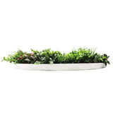Slimline Artificial Green Wall Disc Art 100cm Country Fern UV Resistant V637-DP9966