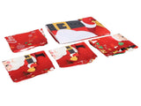 Christmas Tablecloth Chair Covers Set for Home Kitchen Dining Room Festive DecorationRed Santa Claus V1294-YM0901-3117200150211