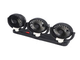3 Heads Car Fan USB Speed Adjustable Foldable Portable Car Cooling Fan with Phone Holder for V1294-YM0901-3113250082911