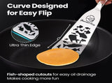 Gourmet Easy Stainless Steel Fish Spatula Set 1 Large 1 Small Metal Spatula V1376-FISHTURNFISH