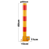 Fold Down Vehicle Security Car Parking Lock Safety Barrier Bollard Locker Barrier -Red V891-CAR-RCBR-X1