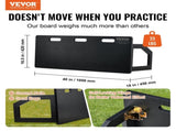 Soccerer Board, 100x40 cm Portable Soccer Wall with 2 Angles, Foldable HDPE Kickback V952-ZQHDBHDPE401ECPEMV0