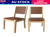Levede Dining Chairs Accent Chair Lounge x8 CH1100-2-BRX4