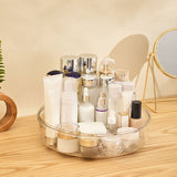 Round Makeup Organizer Countertop Rotating Clear Nordic Style Cosmetic Storage Box V1294-YM0901-3117240232711