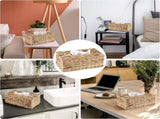 Tutuviw Tissue Box Cover Rectangle,Tissue Box Holder for Bathroom,Water Hyacinth Tissue Box V1189-WXFWAL-20260319-00248