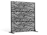 Metal Privacy Screen, 47" W x 72" H, Outdoor Privacy Screens & Panels, Freestanding Outdoor Divider V952-DLSHWYSPMJS7J715TV0