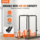 VEVOR Dip Bars, 200 kg Capacity, Heave Duty Dip Stand Station with Adjustable Height, Fitness V952-YJPXSG45YCDLNQ924V0