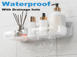 4-Pack Acrylic Adhesive Wall Shelf for Bathroom, Kitchen & Vanity Storage No Drill, Waterproof V1107-CS-YKLYSZWJ4