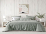 Bianca Kahlani Sage Waffle Quilt Cover Set Single V442-BCA-QUILTCS-KAHLANI-SAGE-SB