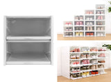 Shoes Box PP Storage Drawer Organizer Container Durable Cabinet for Home2pcs Big V1294-YM0901-3117200146011
