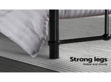 Artiss Bed Frame Metal Bed Frame LEO - Double MBED-C-LEO-D-BK