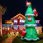 Jingle Jollys Christmas Inflatable Santa Tree 5M Illuminated Decorations XMAS-INF-CHRI-TREE-5M