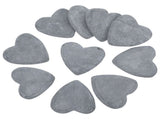 10-Piece Heart-Shaped Painting Stone Set with Smooth for Crafting, Decorating, and Projects in Light V1366-AZ2-W-17306