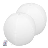 LED Solar Ball Lamp Remote Color Changing Pool Floating Light for Lawn Beach Landscape White V1294-YM0901-3111200240411