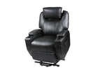 Recliner Lift Heat Massage Armchair Sofa Leather 2 Motor Chair Black V755-SCLC-8301B-2