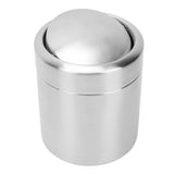 Mini Desk Trash Can with Swing Lid 304 Stainless Steel Small Countertop Garbage Can for Home Office V1294-YM0901-3117240288011