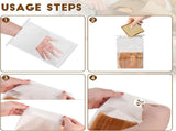 60pcs Bakery Bags with Thank You Stickers,11x8.6x4 inches Sourdough Bread Bags with Tin Tie Tab Lock V1258-DP02-C-713